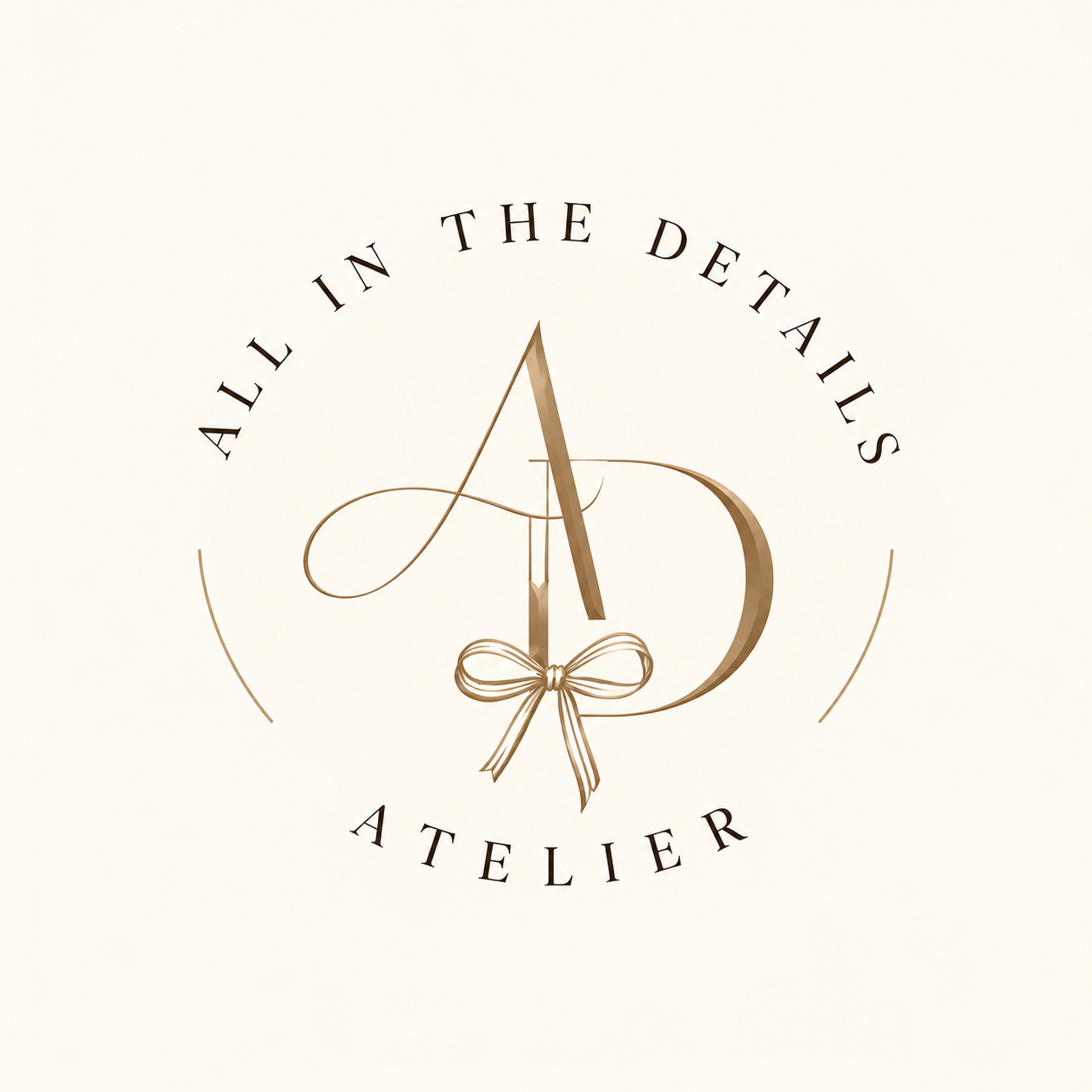 All in the Details Atelier original circular AD logo